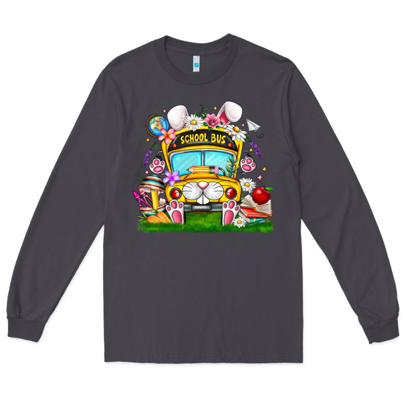 Easter School Bus Long Sleeve Tee by CowhideDigitalArt | Teevron
