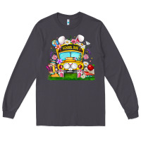 Smoke Easter School Bus Long Sleeve Tee - CowhideDigitalArt