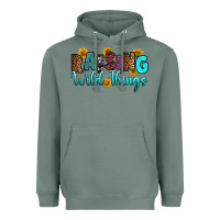 Sage raising wild things Heavyweight Hoodie - RanaPortraitStore
