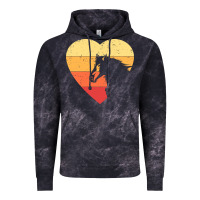 Cloud Black Vintage Heart Horse Equestrian | Horse lover Vintage Hoodie - linhVisuals