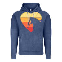 Vintage Denim Vintage Heart Horse Equestrian | Horse lover Vintage Hoodie - linhVisuals