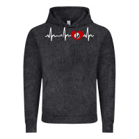 Vintage Black my heart beats for golf Vintage Hoodie - linhVisuals