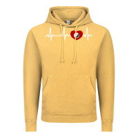 Vintage Mustard my heart beats for golf Vintage Hoodie - linhVisuals
