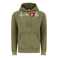 Vintage Olive my heart beats for golf Vintage Hoodie - linhVisuals