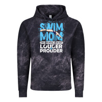 Cloud Black womens swimmer swim mom louder prouder sports mother t shirt t shirt Vintage Hoodie - linhVisuals