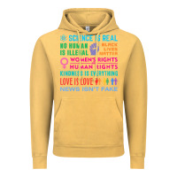 Vintage Mustard science is real , black lives matter , love is love , equality , kindn Vintage Hoodie - linhVisuals