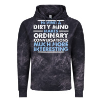 Cloud Black having a dirty mind makes ordinary conversations much more interesting Vintage Hoodie - linhVisuals
