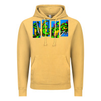 Vintage Mustard arcade turtles Vintage Hoodie - linhVisuals