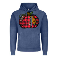 Vintage Denim Buffalo Pumpkin Vintage Hoodie - CowhideDigitalArt
