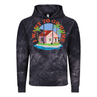 Cloud Black i want to go home Vintage Hoodie - linhVisuals