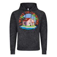 Vintage Black i want to go home Vintage Hoodie - linhVisuals