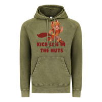 Vintage Olive kick life in the nuts   squirrel girl Vintage Hoodie - linhVisuals