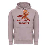 Vintage Zinc kick life in the nuts   squirrel girl Vintage Hoodie - linhVisuals
