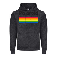 Vintage Black polaroid color spectrum horizontal Vintage Hoodie - linhVisuals