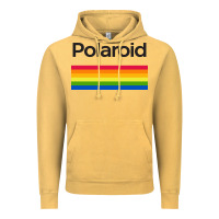 Vintage Mustard polaroid color spectrum horizontal Vintage Hoodie - linhVisuals