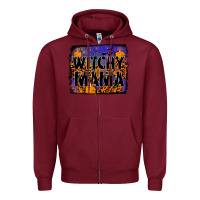 Burgundy witchy mama Zipper Hoodie - JahusDesignShop