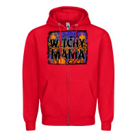 Red witchy mama Zipper Hoodie - JahusDesignShop