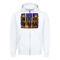White witchy mama Zipper Hoodie - JahusDesignShop