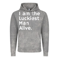 Cloud Rock luckiest man alive Vintage Hoodie - linhVisuals