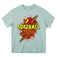 Arona Softball vibes lightning bolt Heavy Core Tee - HowdyJamesFarm