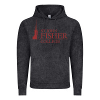 Vintage Black st. john fisher collage Vintage Hoodie - linhVisuals