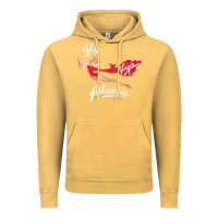 Vintage Mustard princess diana virgin atlantic fly atlantic Vintage Hoodie - linhVisuals