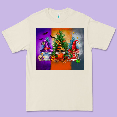 Halloween Gnomes Premium Tee Designed By Fadigitalartstudio