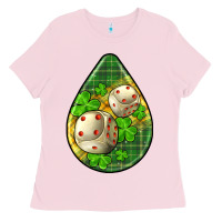 Bubblegum Pink st.patrick's teardrop earrings Ladies Tee - FaDigitalArtStudio