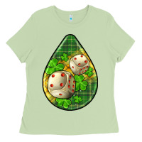 Matcha st.patrick's teardrop earrings Ladies Tee - FaDigitalArtStudio
