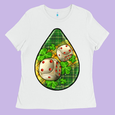 St.patrick's Teardrop Earrings Ladies Tee Designed By Fadigitalartstudio