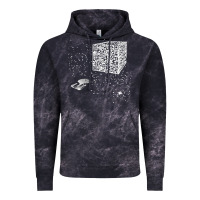 Cloud Black qr code cube we are the borg Vintage Hoodie - linhVisuals