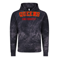 Cloud Black queens university Vintage Hoodie - linhVisuals