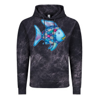 Cloud Black rainbow fish Vintage Hoodie - linhVisuals