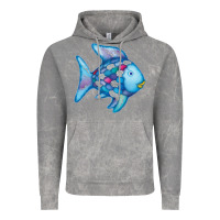Cloud Rock rainbow fish Vintage Hoodie - linhVisuals