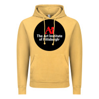 Vintage Mustard Art Institute of Pittsburgh Vintage Hoodie - linhVisuals