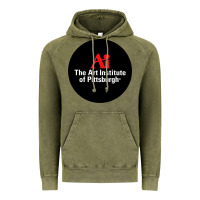Vintage Olive Art Institute of Pittsburgh Vintage Hoodie - linhVisuals