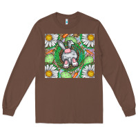 Chestnut Easter Bunny Long Sleeve Tee - CowhideDigitalArt
