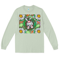 Matcha Easter Bunny Long Sleeve Tee - CowhideDigitalArt