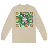 Mushroom Easter Bunny Long Sleeve Tee - CowhideDigitalArt