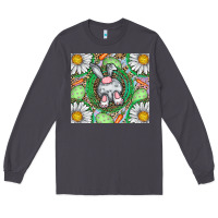 Smoke Easter Bunny Long Sleeve Tee - CowhideDigitalArt