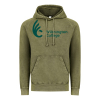 Vintage Olive wilmington college Vintage Hoodie - linhVisuals