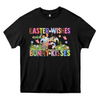 Black Easter wishes and bunny kisses Easter gnomies  Eas Heavy Core Tee - CowGirlArtShop