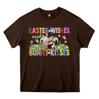 Chocolate Brown Easter wishes and bunny kisses Easter gnomies  Eas Heavy Core Tee - CowGirlArtShop
