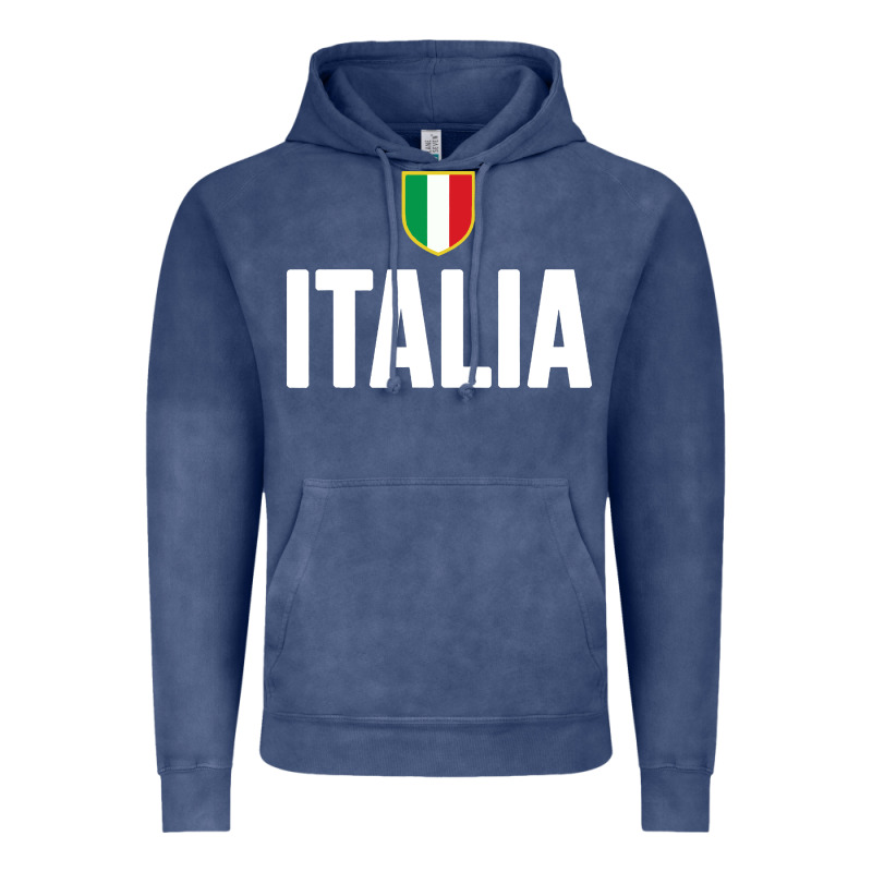 Italia Soccer Jersey Vintage Hoodie by linhVisuals | Teevron