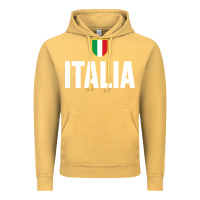 Vintage Mustard italia soccer jersey Vintage Hoodie - linhVisuals