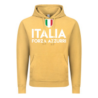 Vintage Mustard italia soccer jersey Vintage Hoodie - linhVisuals