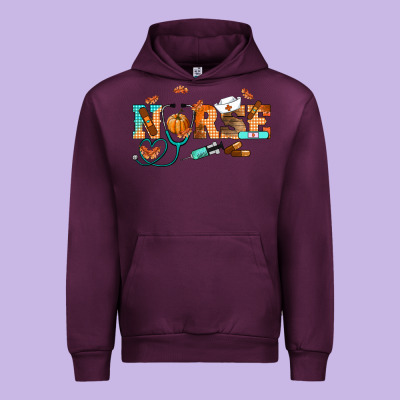 Fall Nurse Urban Hoodie Designed By Ranaportraitstore