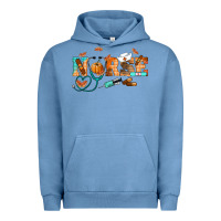Pigment Pebble Blue fall nurse Urban Hoodie - RanaPortraitStore