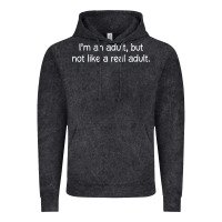 Vintage Black i'm an adult, but not like Vintage Hoodie - linhVisuals