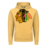 Vintage Mustard the  blackhawks Vintage Hoodie - linhVisuals